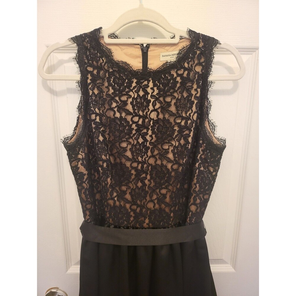 Banana Republic Dress Lace Top Black Size 10